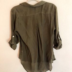 Olive button up